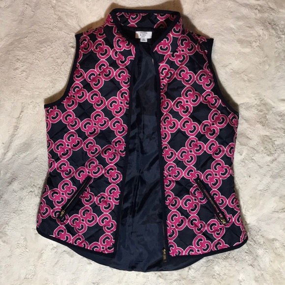 NWOT Crown & Ivy Chain Link Puffer Vest - Picture 2 of 6